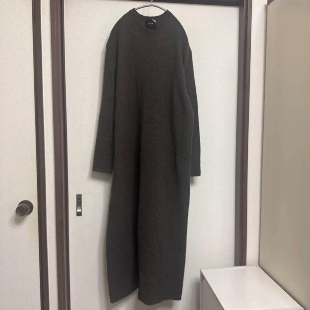 mitski 　ATON ブラウン ニットワンピース