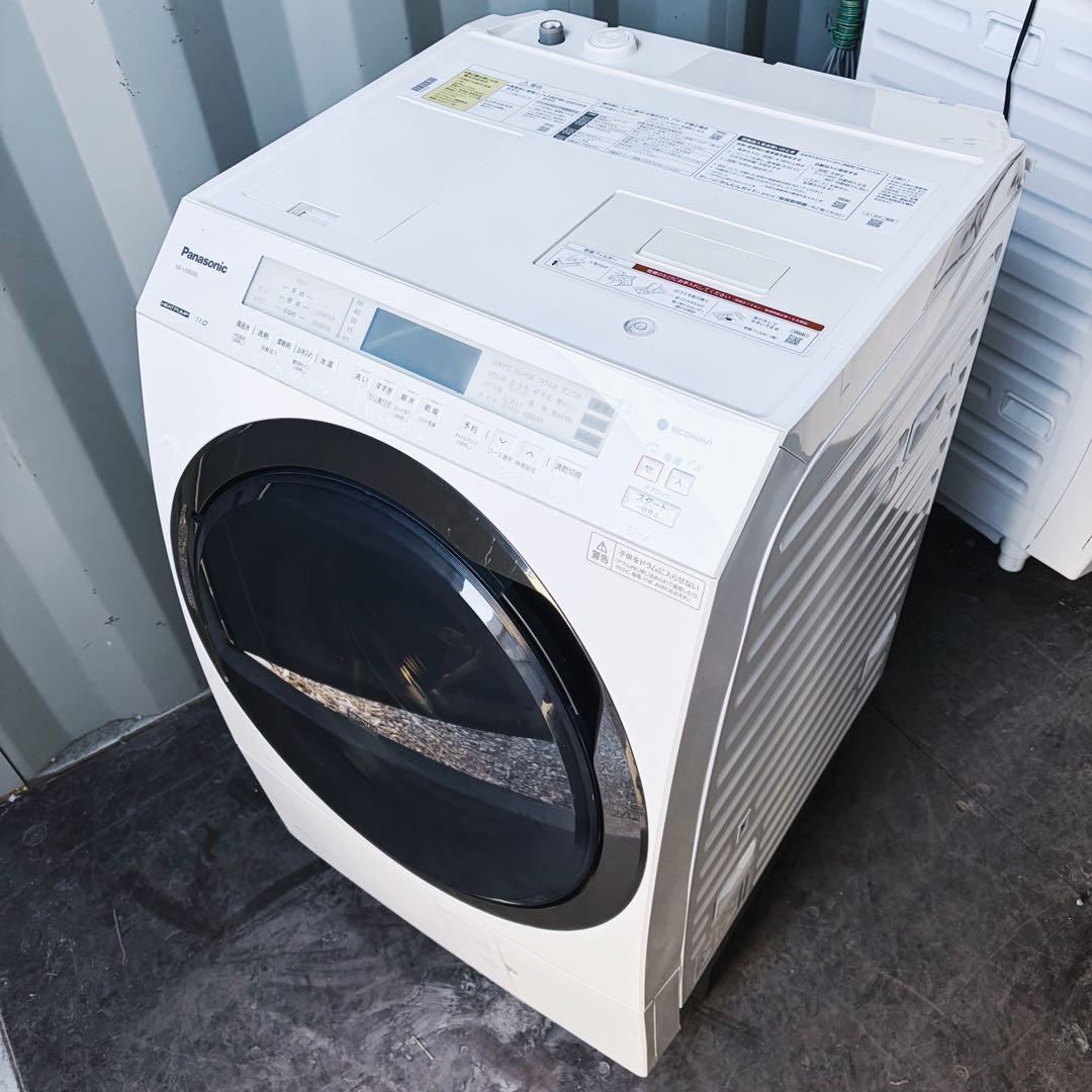 運搬取付無料！純正パナソニック自動投入機能搭載おしゃれドラム洗濯機！完動超美品！