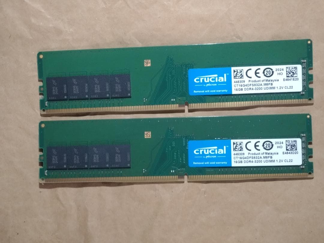 メモリー Crucial DDR4-3200 32GB (16GBx2)