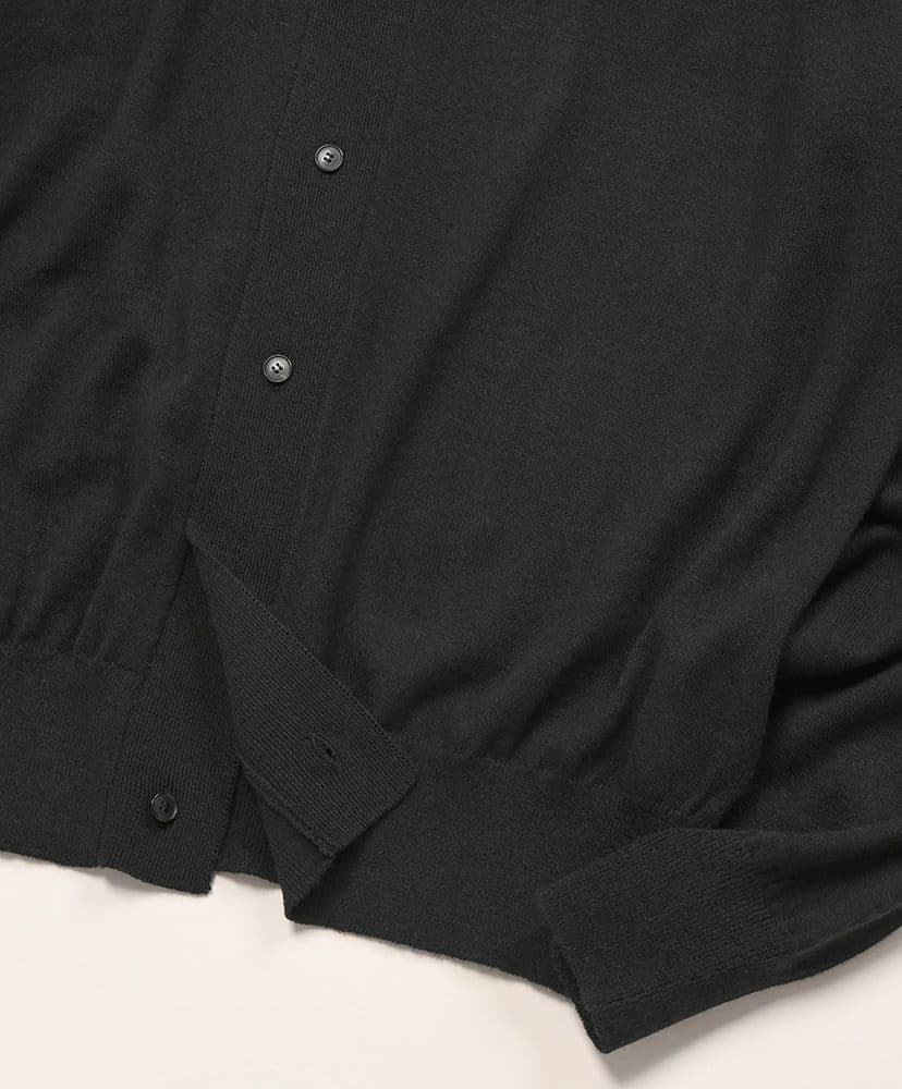 オーラリー CASHMERE HARD TWIST KNIT CARDIGAN