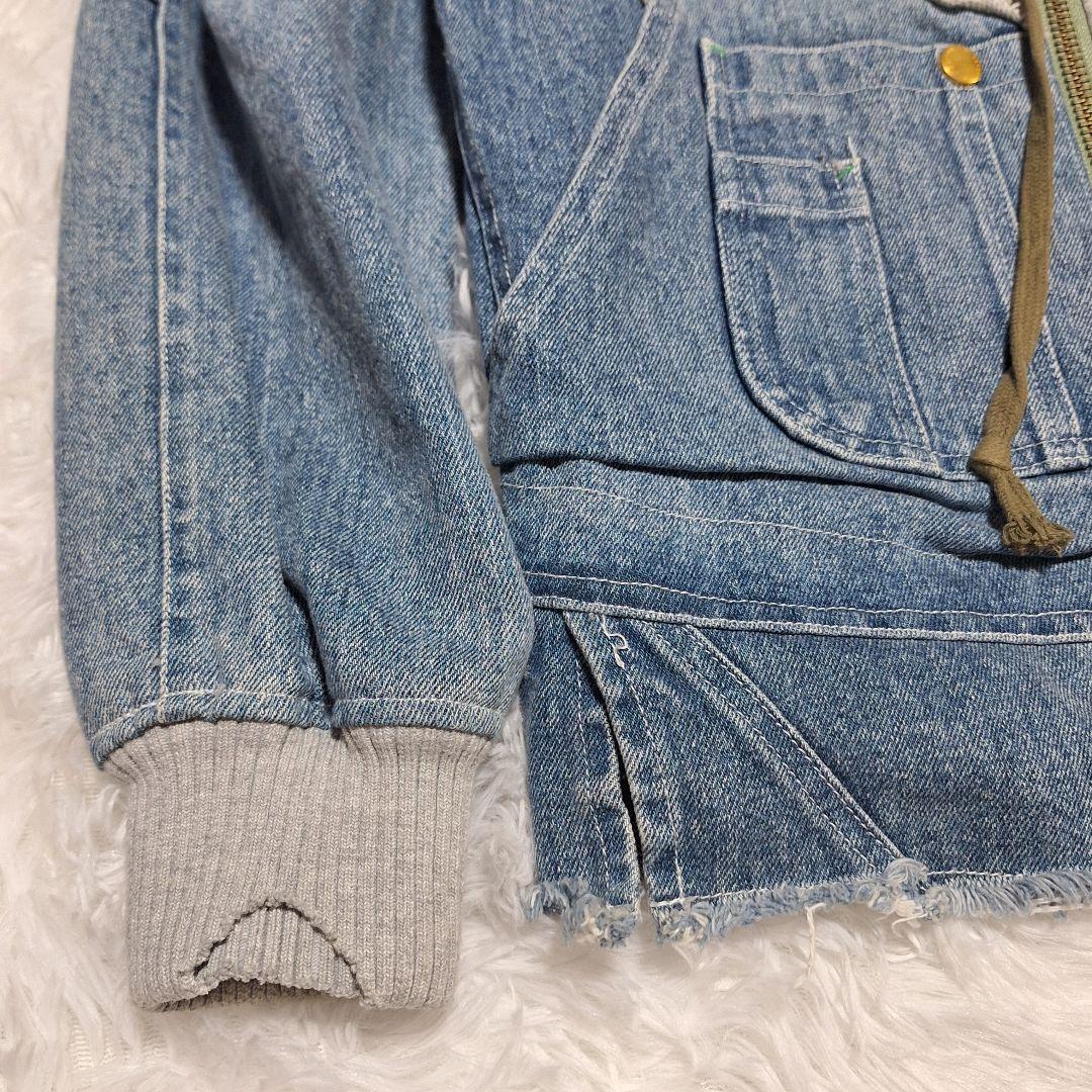 karaku　異素材　再構築　ミリタリーデザイン　ダメージ　リメイク　ジャケット