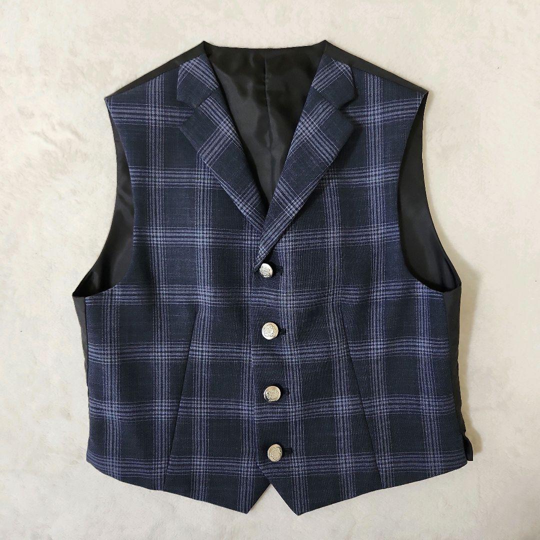 美品✨スリーピース フォーマルスーツ 7点セット 男の子 120 チェック 入学