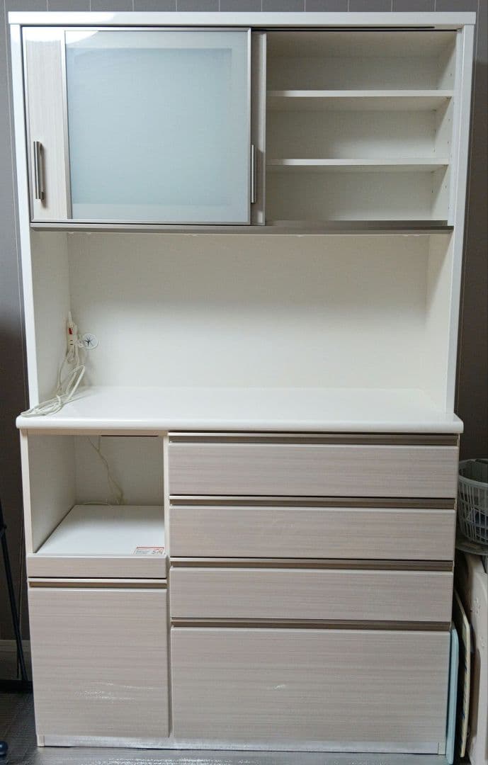 食器棚 カップボード ガラス扉 収納 NITORI