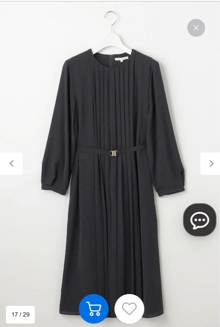 自由区［今期新作新品未使用］ライトサテンワンピース