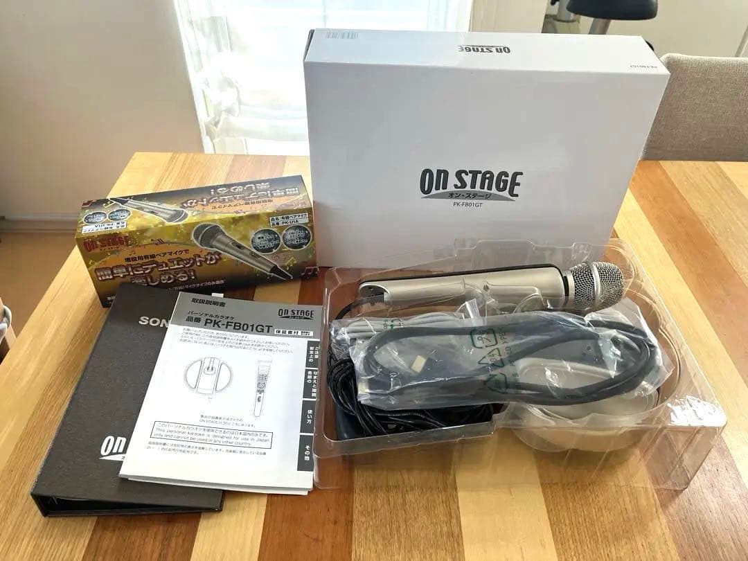 おうちカラオケ オンステージ PK-FB01GT 追加チップ・ペアマイク付