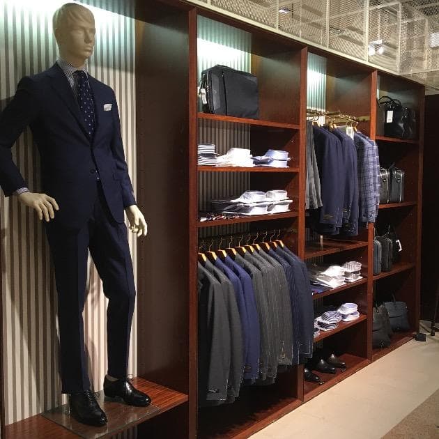 BEAMSF　ビームスエフ　スーツ　セットアップ　ネイビー 46