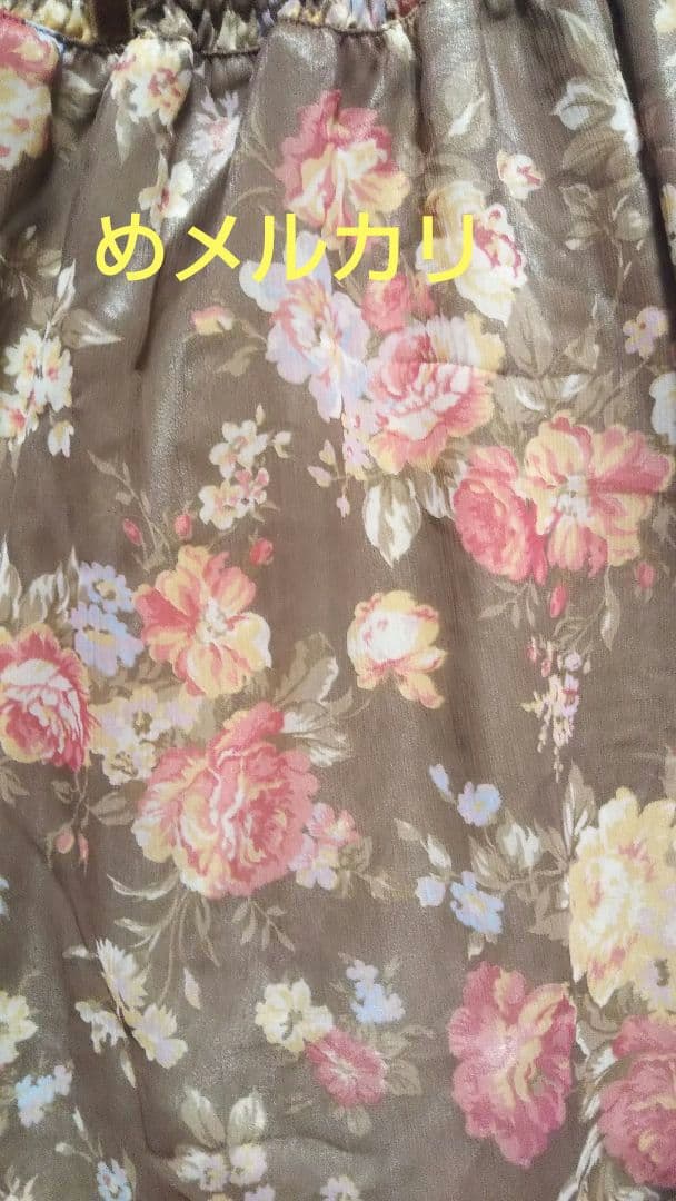 LIZ LISA リズリサ 花柄トップス 花柄チュニック シフォン タグ付