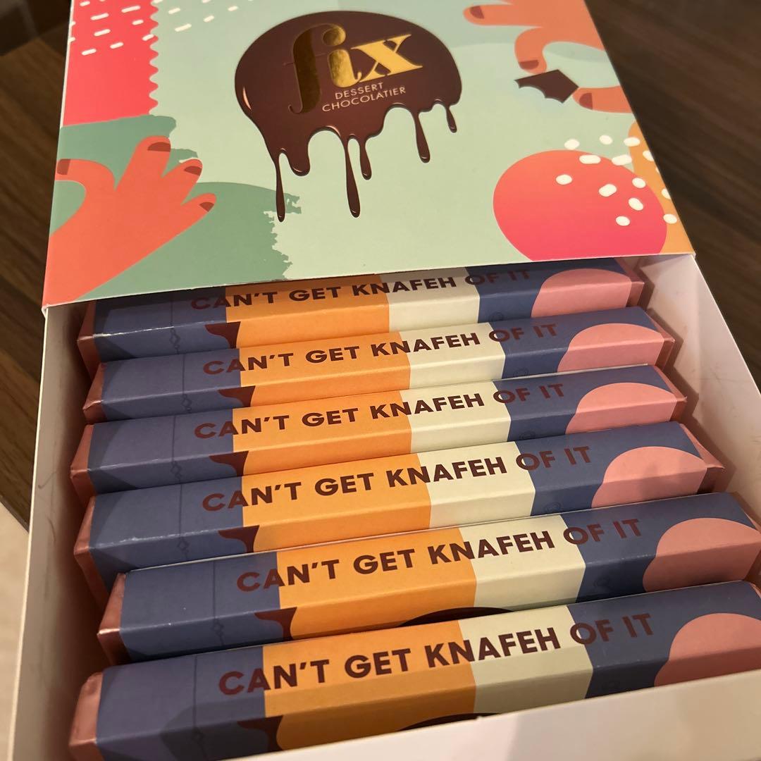 【ドバイ限定】Fix dessert chocolate ピスタチオ6枚セット