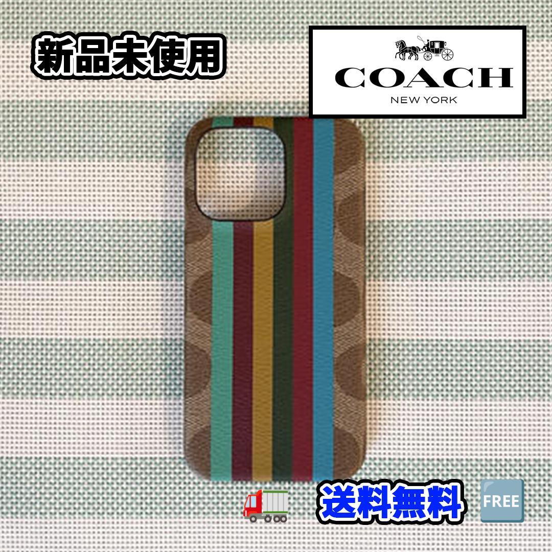 コーチ COACH iPhone13 pro 対応ケース KHAKI MULTI