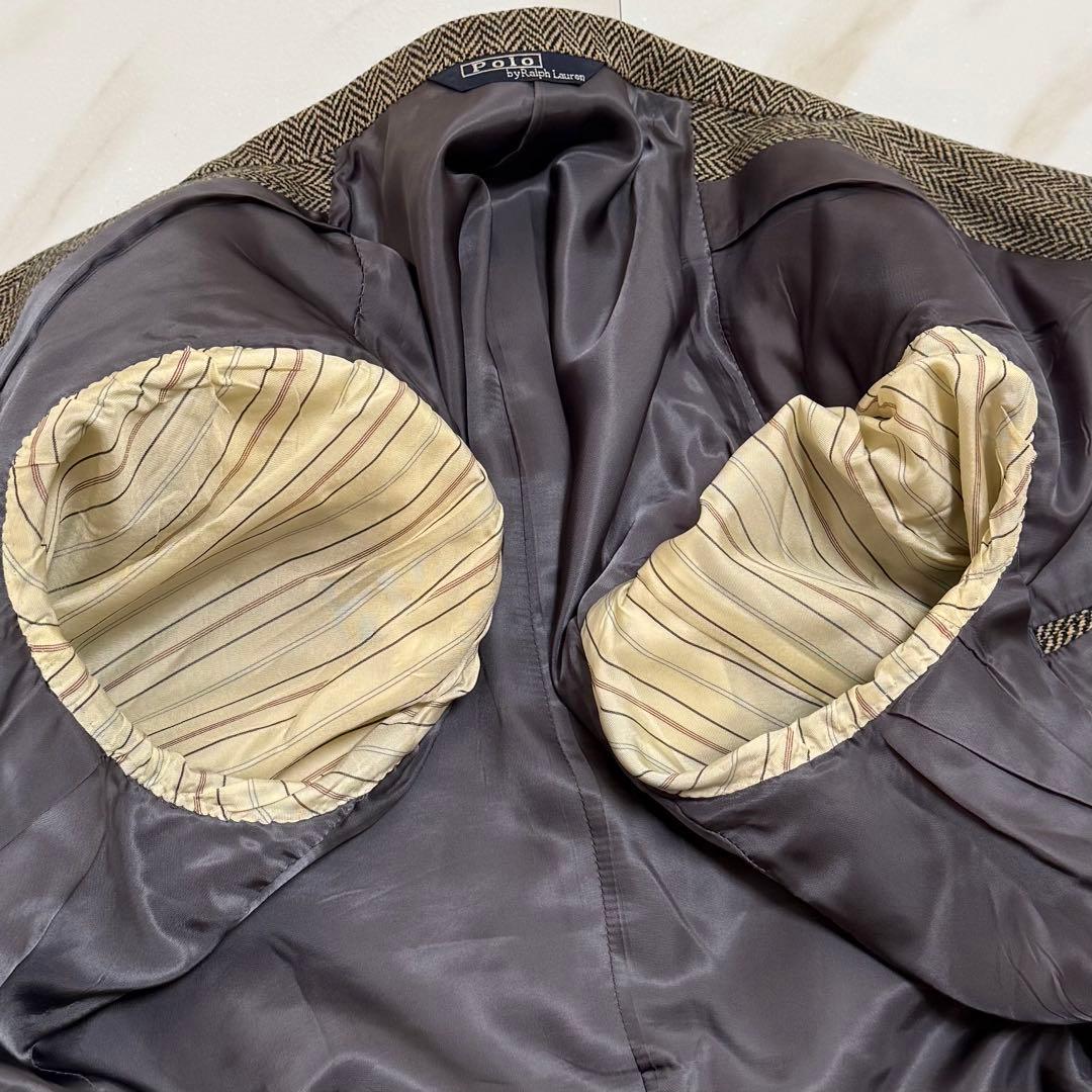 美品✨ポロ ラルフローレン テーラードジャケット ヘリンボーン L