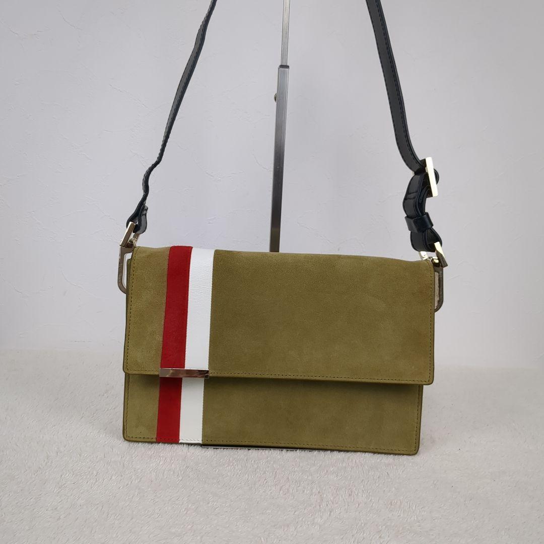 TOMASINI PARIS ワンショルダーバッグ スエード　ゴールド　イタリア