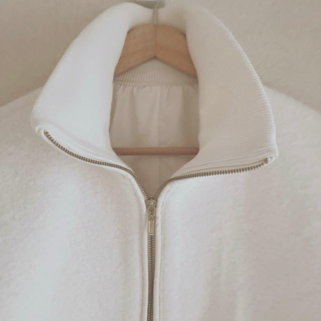 SALON adam et rope' ライトウェーブニットジップブルゾン