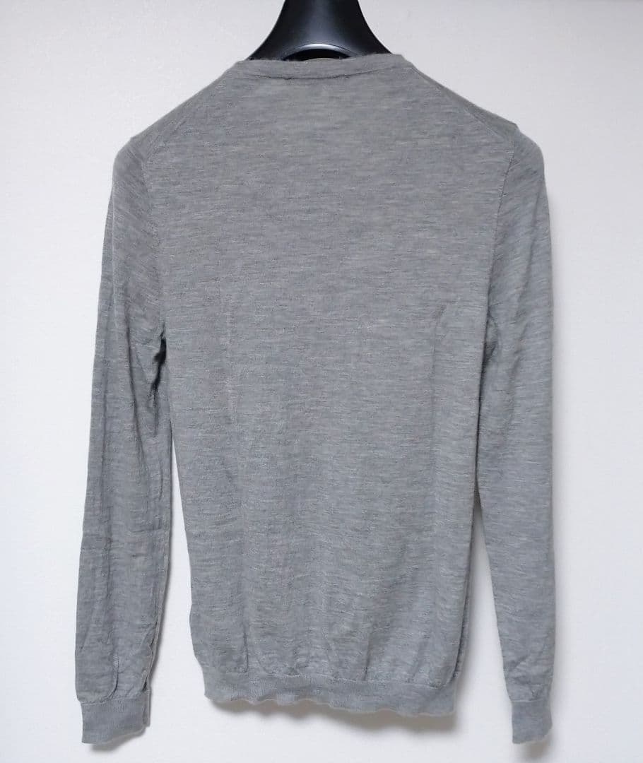 【値下げ】最高級 グッチ カシミヤ100% デザインニット グレー M