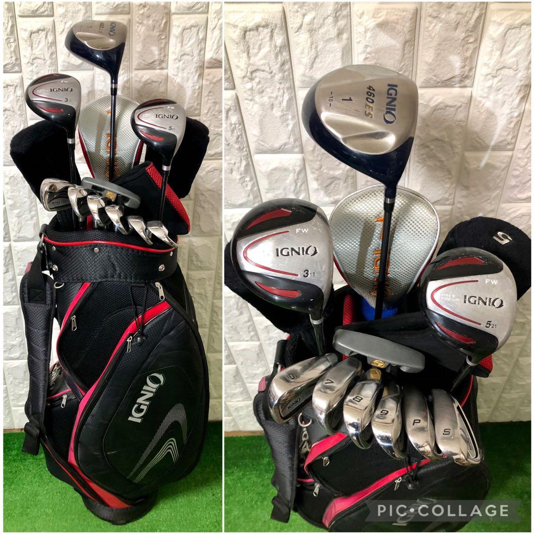 初心者おすすめ☆メンズ ゴルフクラブセット☆イグニオ☆キャディバッグ付