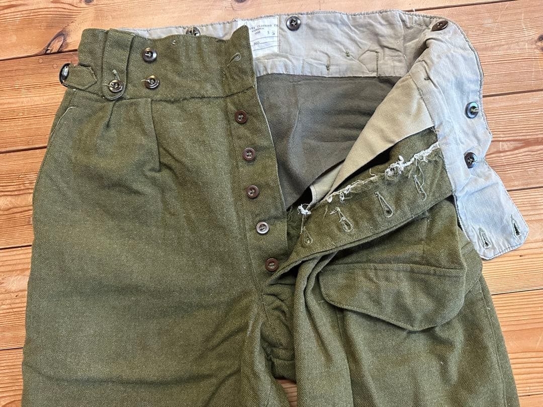 【W40cm】50年代 オーストラリア軍 ウール グルカパンツ ミリタリーパンツ