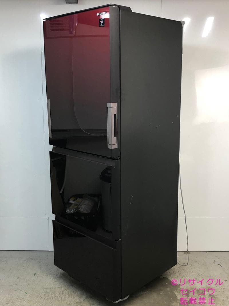 【中古】シャープ冷蔵庫 350L 2020年式2511131954