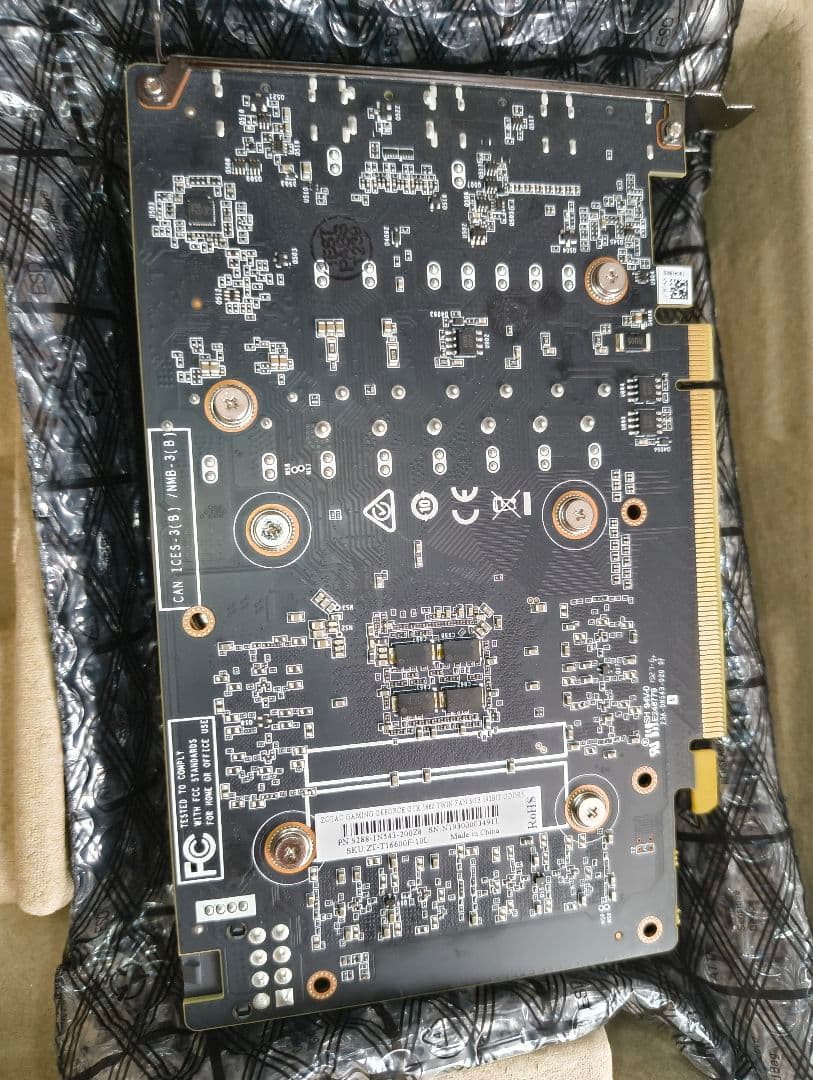 【問題あり】ZOTAC GEFORCE GTX 1660 6GB