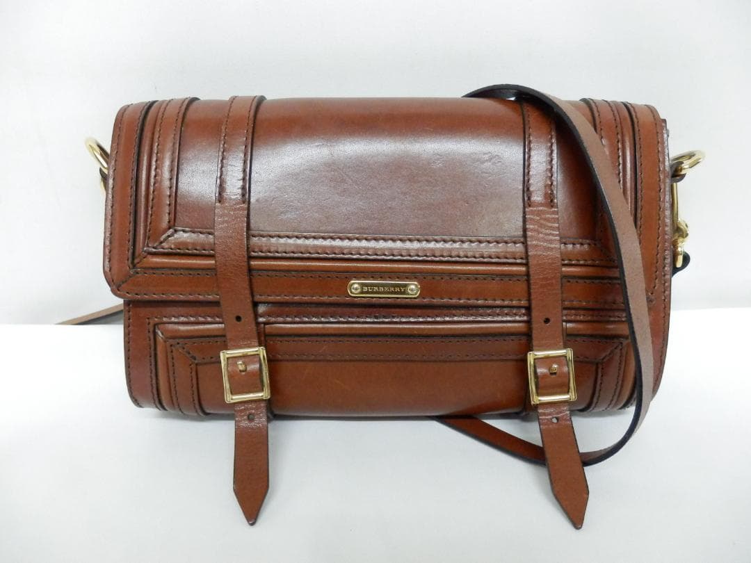 MH468 BURBERRY バーバリー レザー ショルダーバッグ