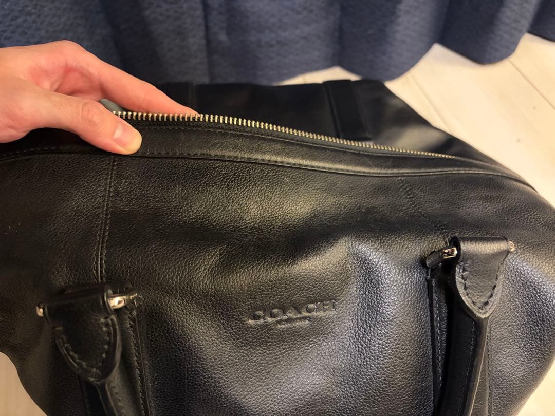 レザー ボストンバッグ 黒　COACH コーチ