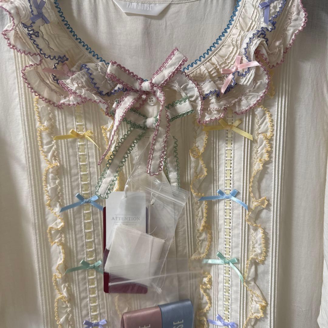 ピンクハウス 阪神限定 ワンピース アイボリー マルチ　PINK HOUSE