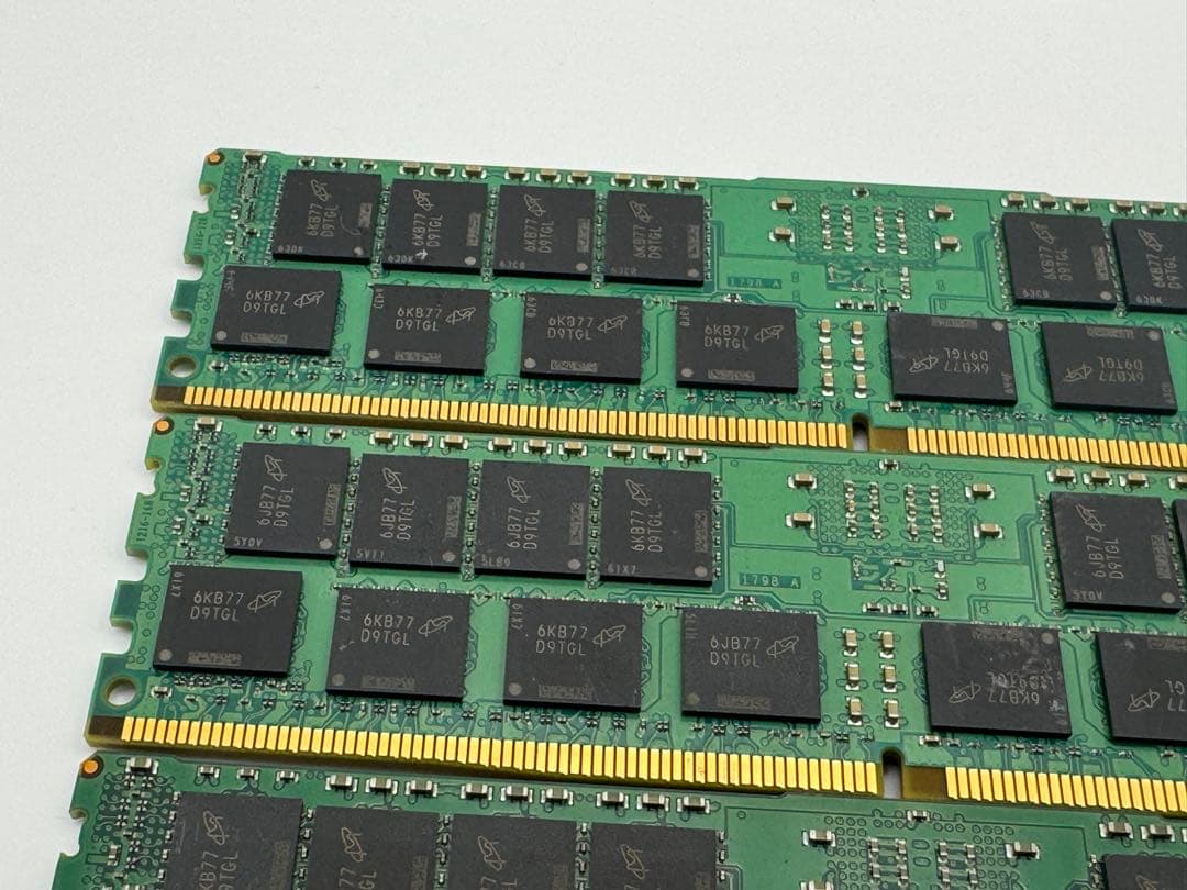 ⑦Crucial 16GB DDR4-2133P RDIMM 4枚セット