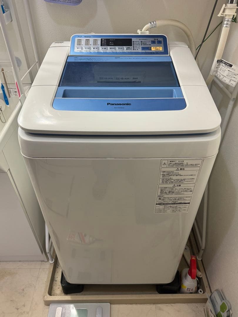 動作確認済 Panasonic 自動洗濯機7kg NA-FA70H2 2016製