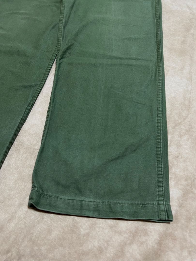 60s US Army OG 107 ベイカーパンツ W34 L33 ボタン