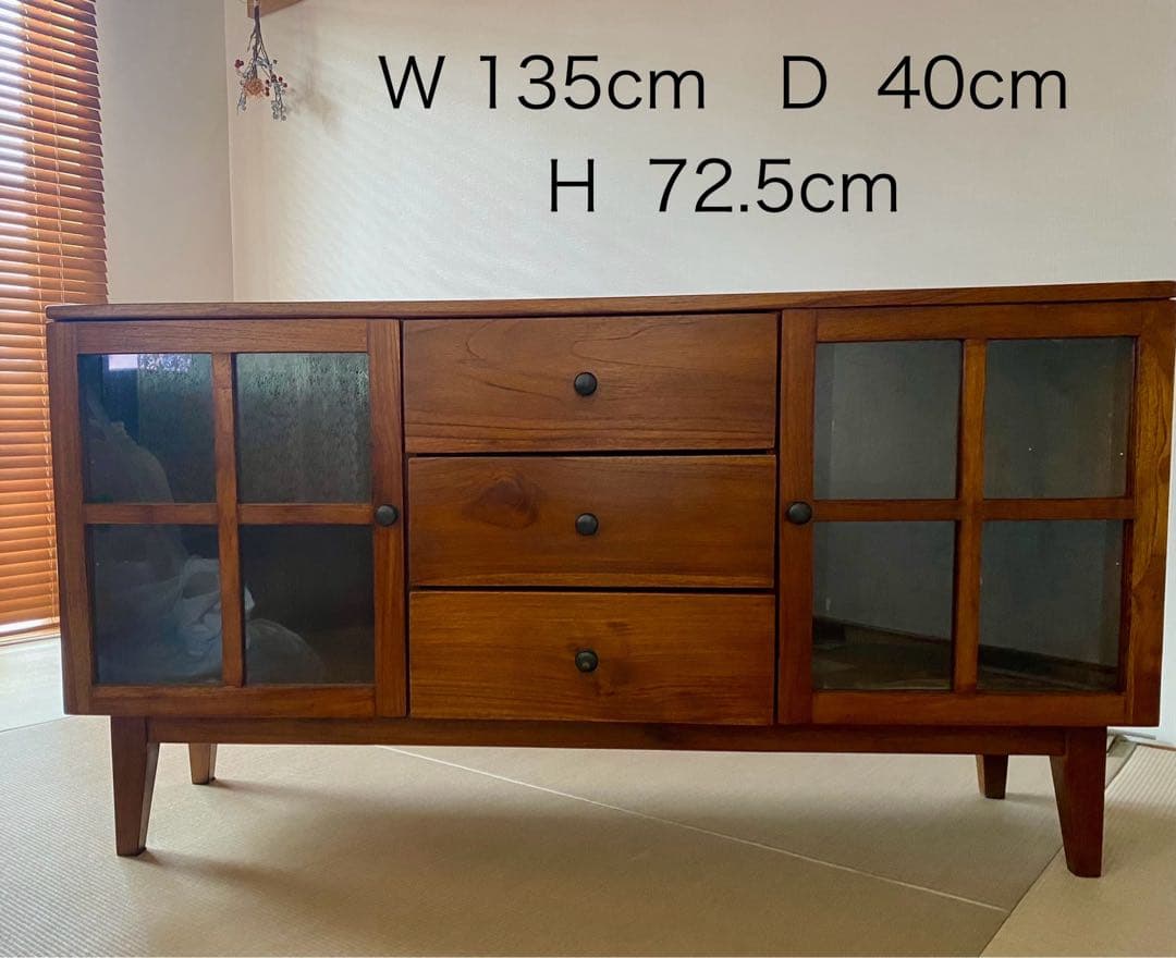 SORA　和洋風　リビングボード　ローボード　キャビネット