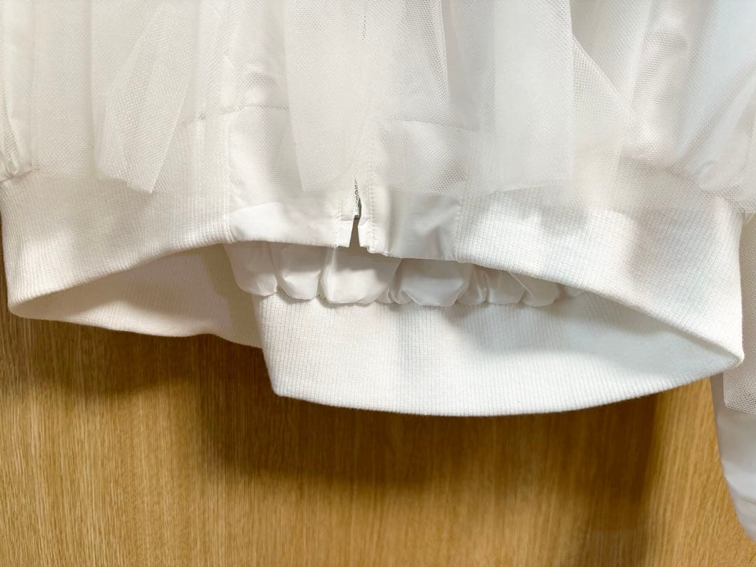 gypsohila ジプソフィア　チュールブルゾン　ホワイト