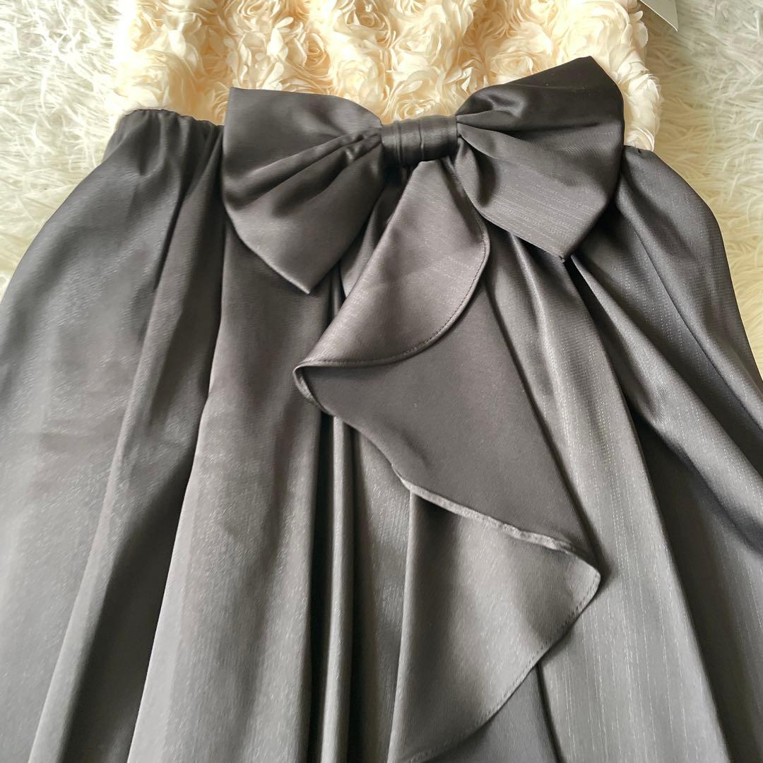 新品☆LEST ROSE モノトーンドレスワンピース 定価21,840円