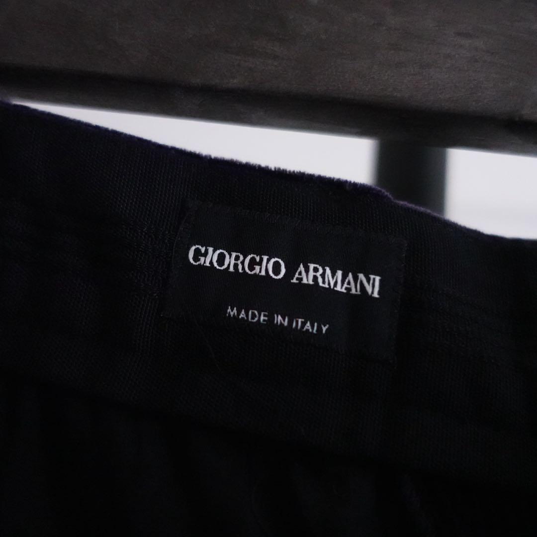 GIORGIO ARMANI レーヨンシルクナイロン　コーデュロイトラウザーズ