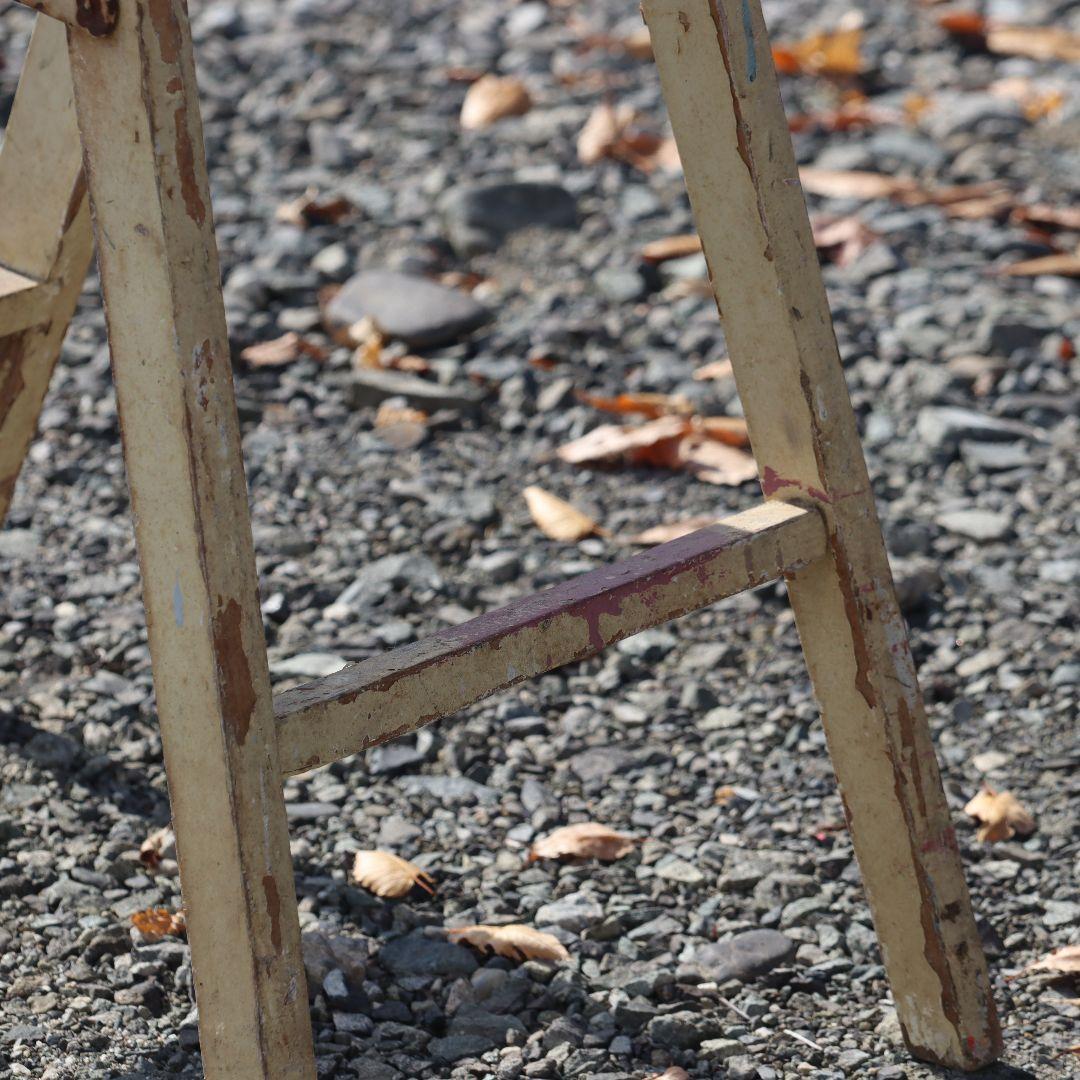 アンティーク ビンテージ 木製ラダー 脚立 ディスプレイ 飾り台 インテリア雑貨