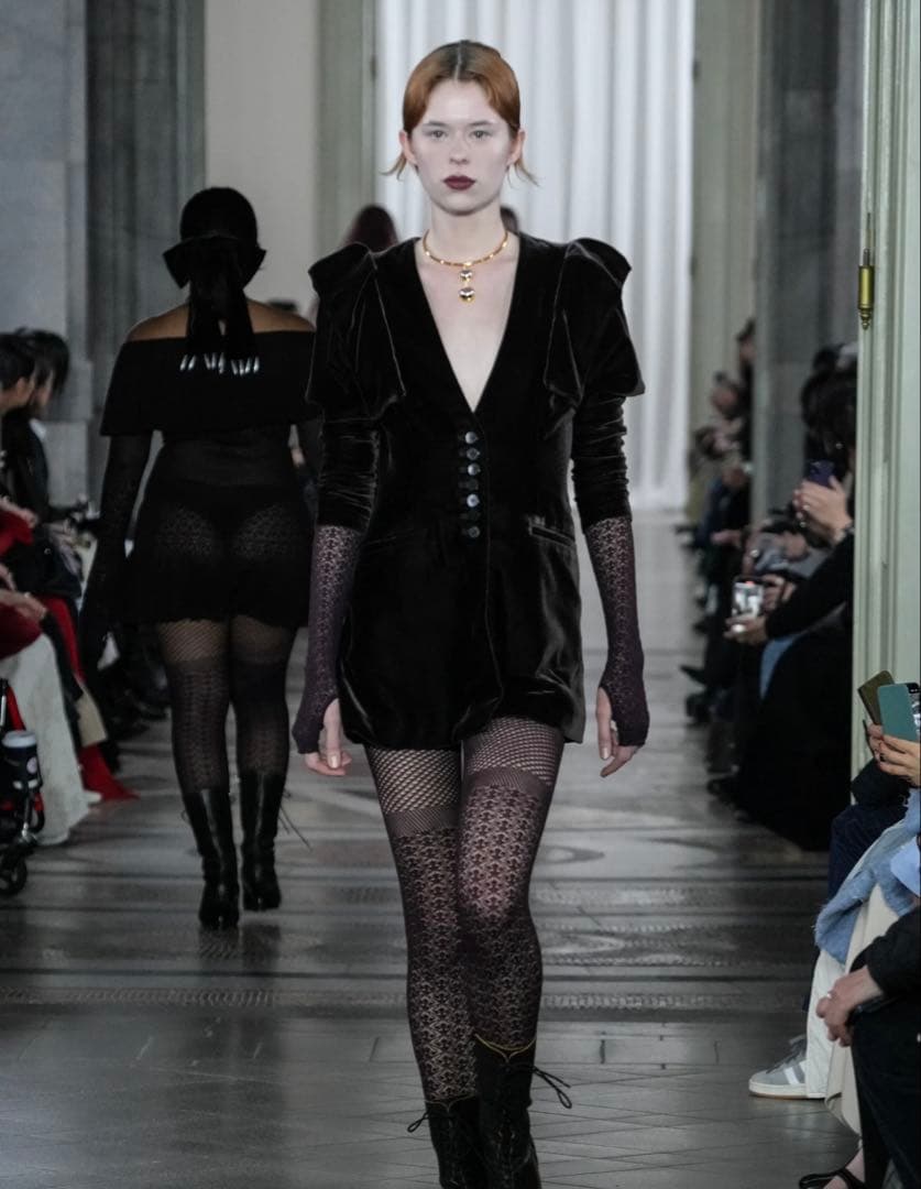 ジャケット・アウター FETICO VELVET frill SHOULDER Jacket