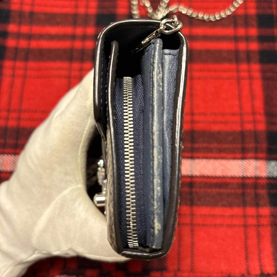 ■ 龍庵弧月 GUCCI グッチ パイソン チェーンウォレット ■