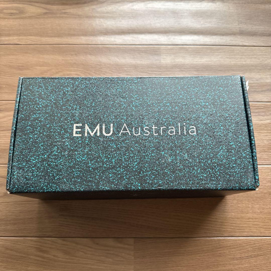 新品＊ EMU グレー Charcoal スエード ファー モカシン 完売カラー