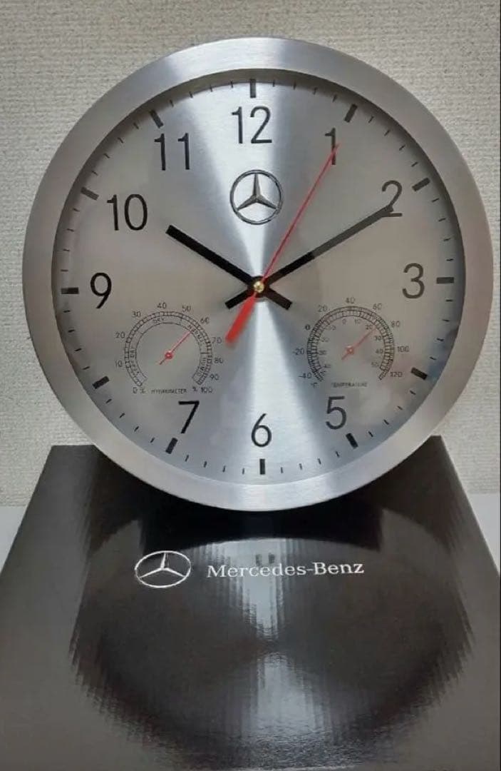 Mercedes-Benz アナログ時計 温湿度計付き おまけ付き