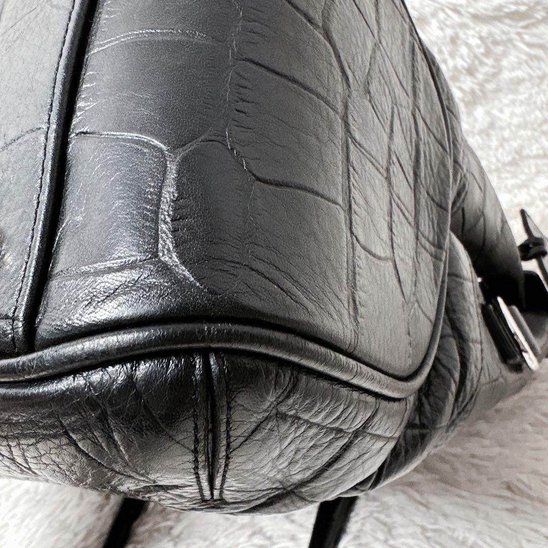 即日発送 美品 ペッレモルビダ pmo-mb026ele 被せ付ボストン A4