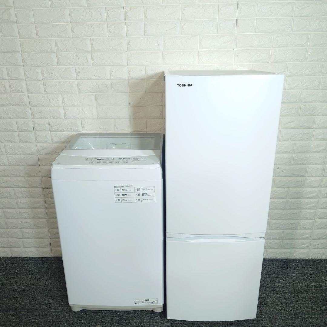 生活家電 2点セット 冷蔵庫 153L 洗濯機 6kg 高年式 D074