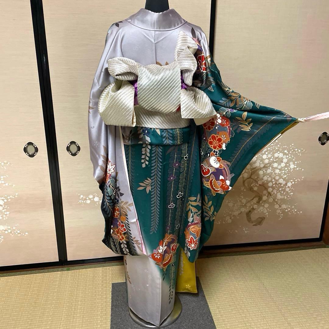 正絹　高級振袖　長襦袢セット