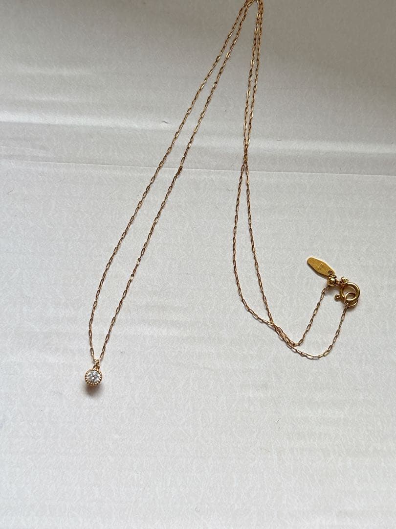 【agete】K18 ダイヤモンドネックレス⋆*