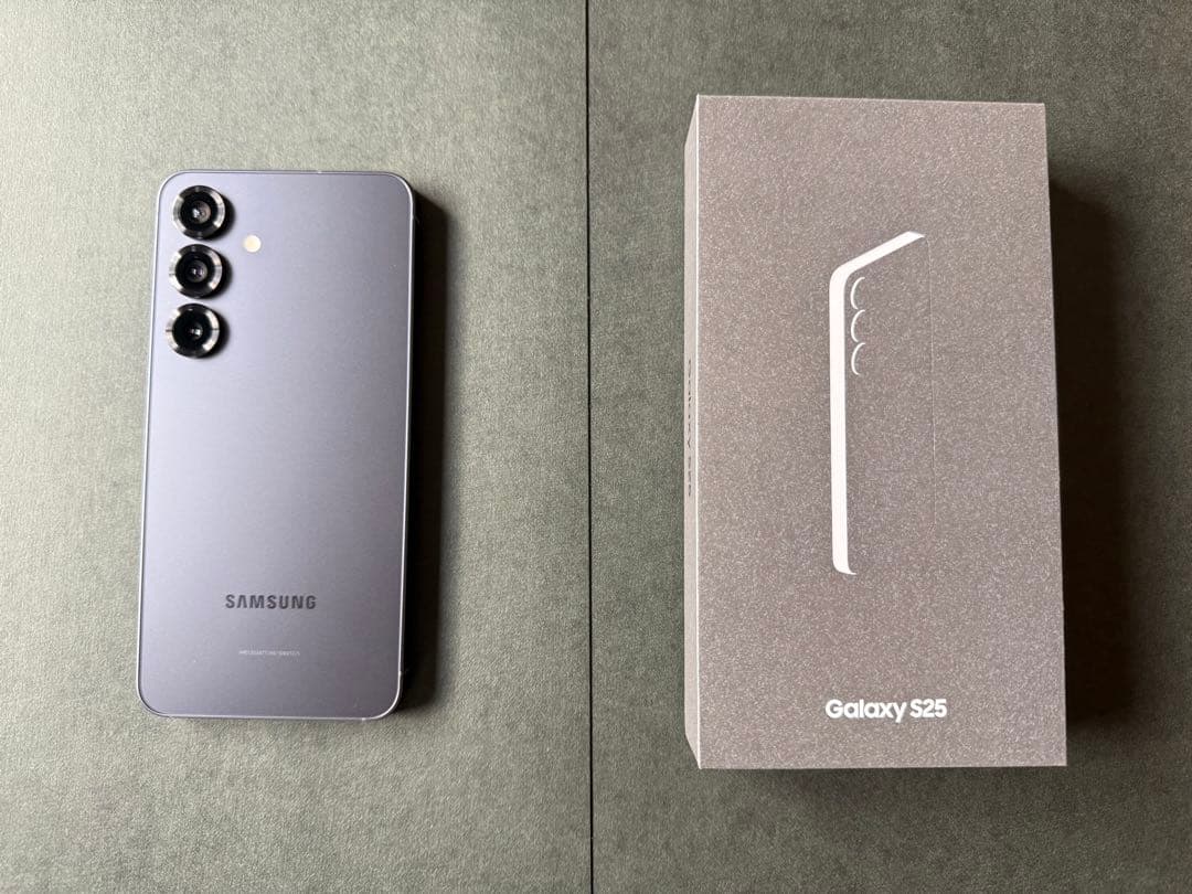 Samsung Galaxy S25（256GB）ブルーブラック 純正ケース付