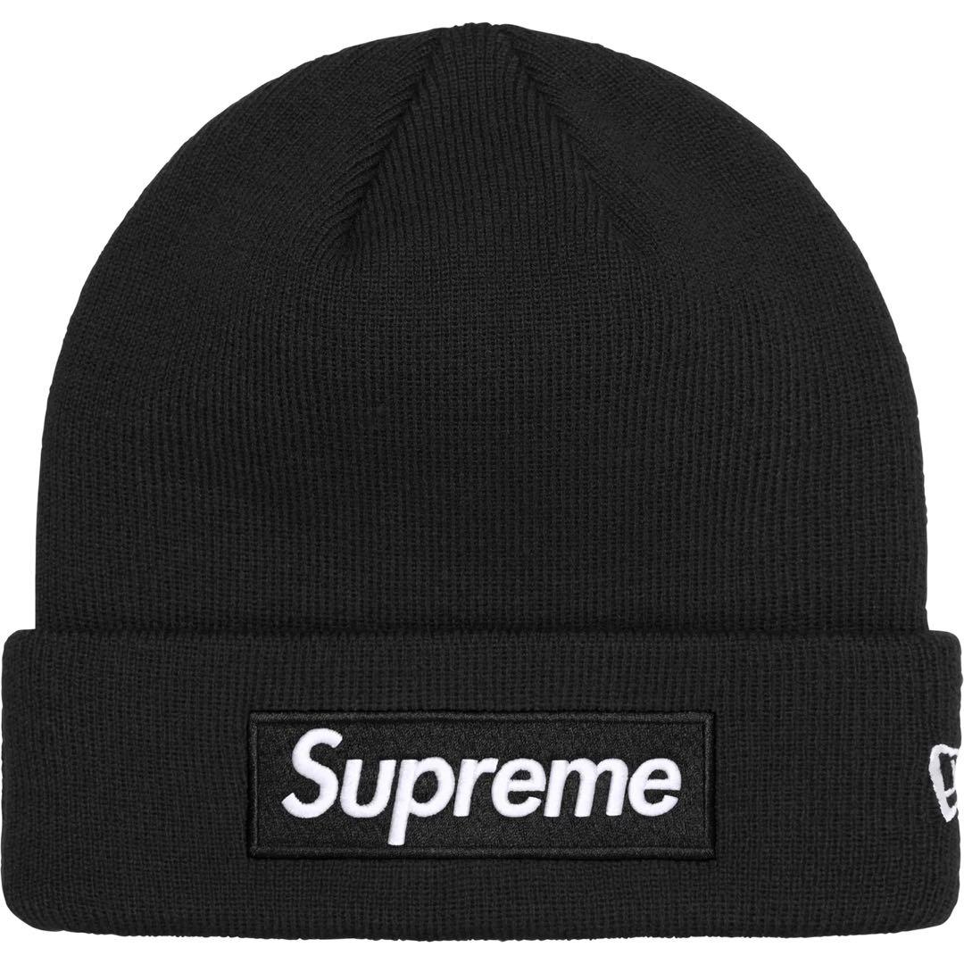 【新品】Supreme New Era Box Logo Beanie ブラック