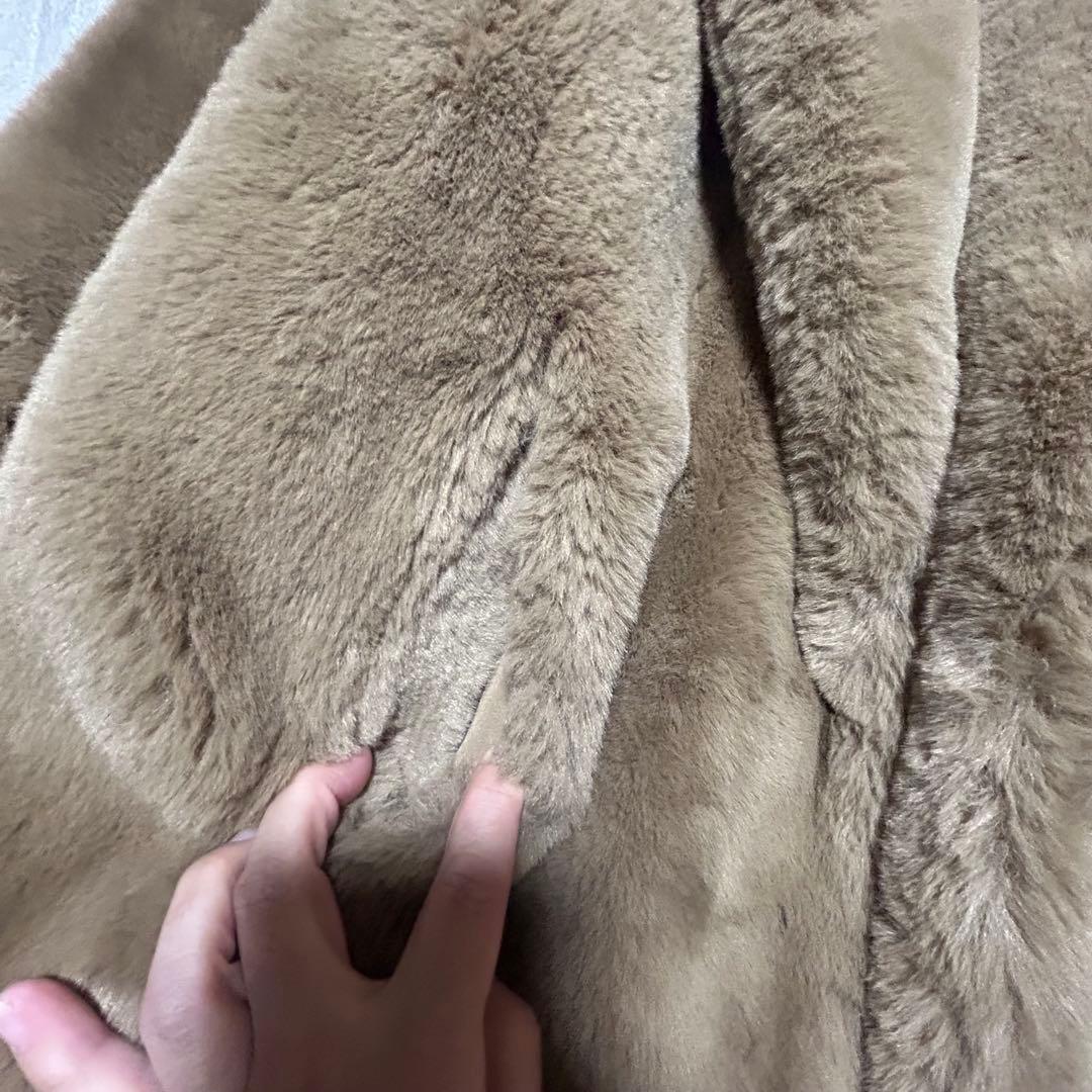 ★極美品★大人気‼️【ZARA】ファーコート　ボア　テディベア　ブラウン　L