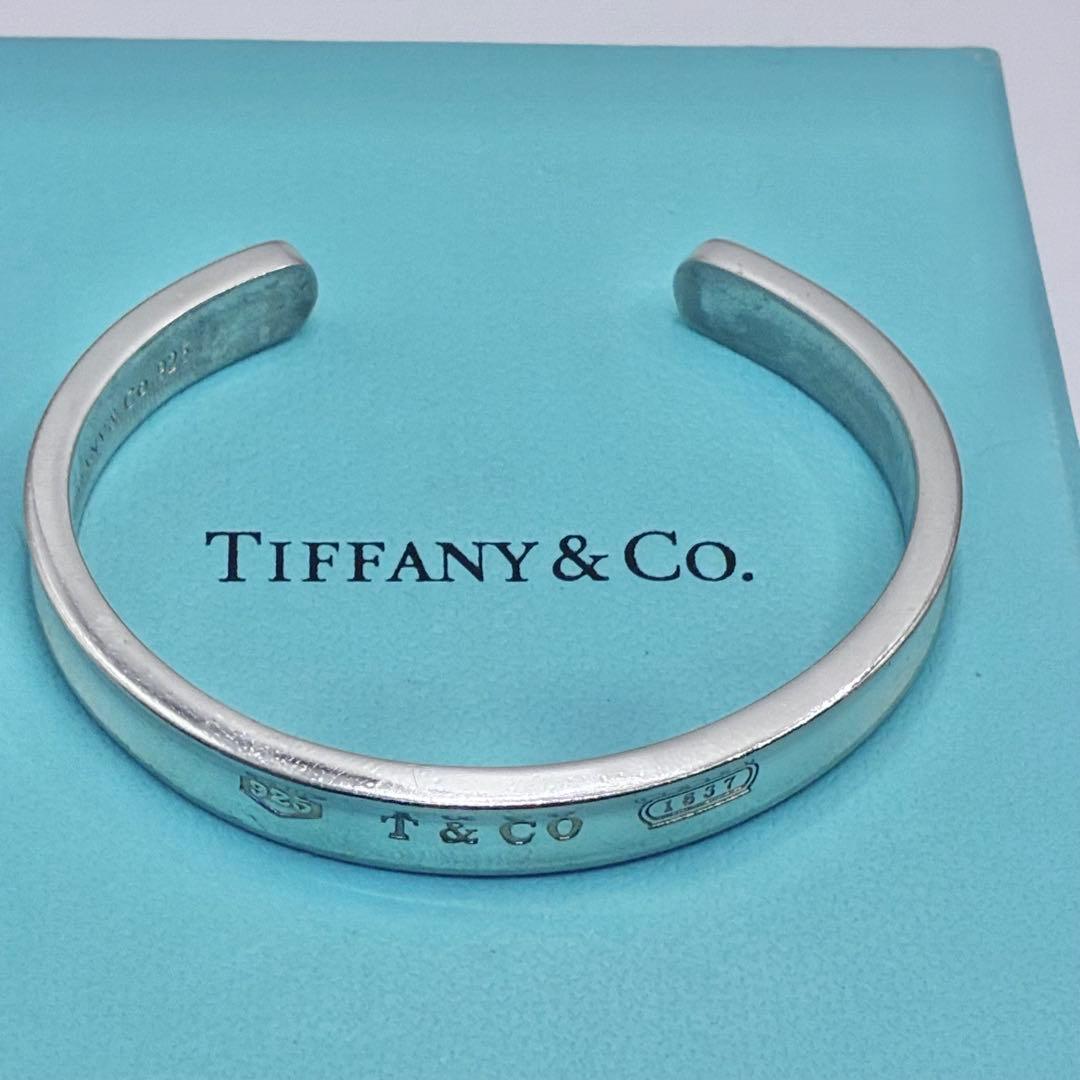 ティファニー　1837　ナロー　カフ　バングル　スリム　シルバー　腕周り15cm