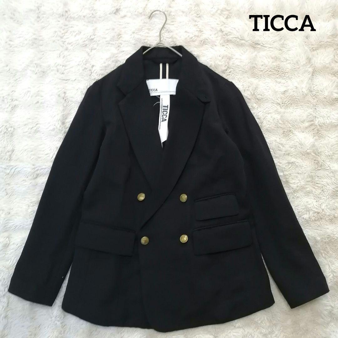 ✨美品✨ TICCA 日本製 ダブル 紺ブレ ジャケット 金ボタン M相当