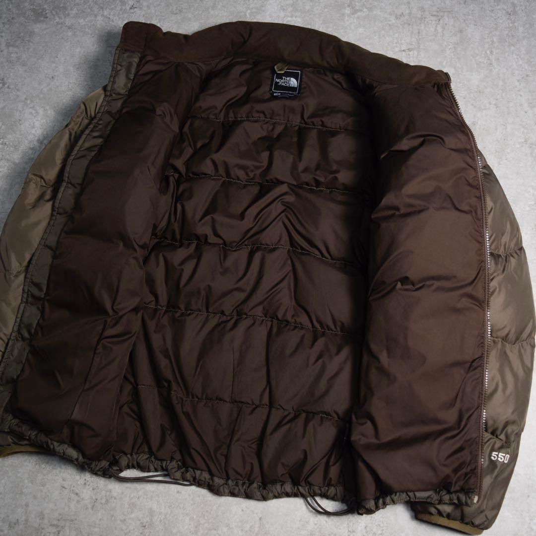 THE NORTH FACE ダウンジャケット ブラウン 肉厚 ヌプシ 550