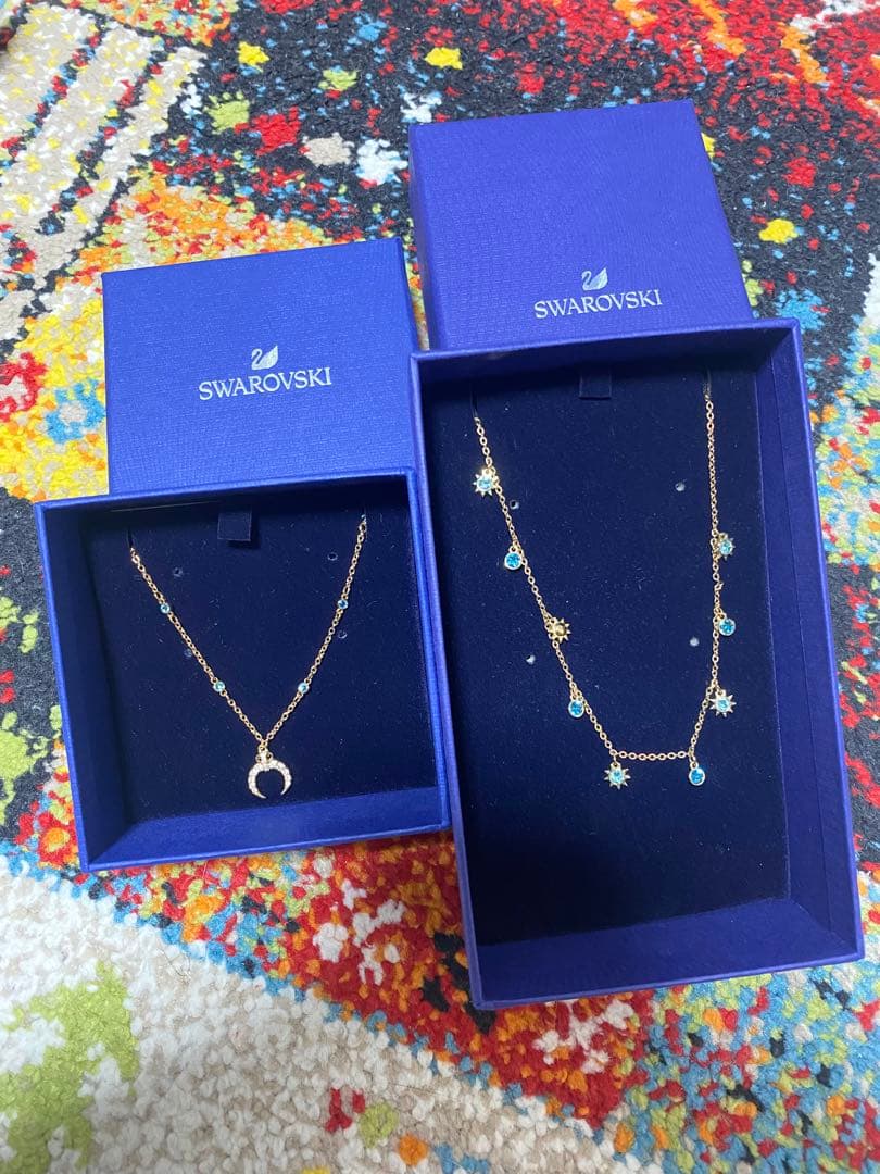 Swarovski ネックレス 2点セット
