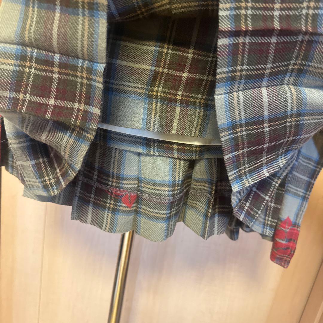 激レア♡Vivienne Westwoodチェックスカートバラ柄♡Mサイズ