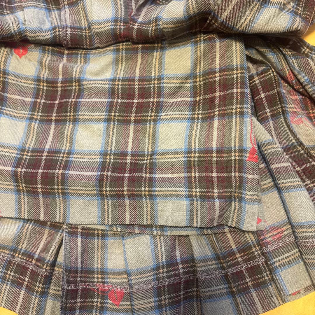 激レア♡Vivienne Westwoodチェックスカートバラ柄♡Mサイズ