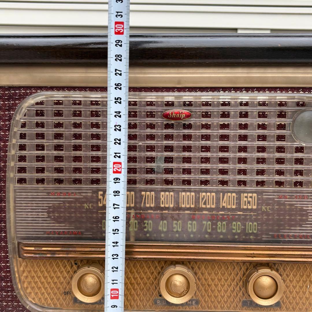 美品■昭和レトロ■早川電機 シャープ RS-350型 真空管ラジオ